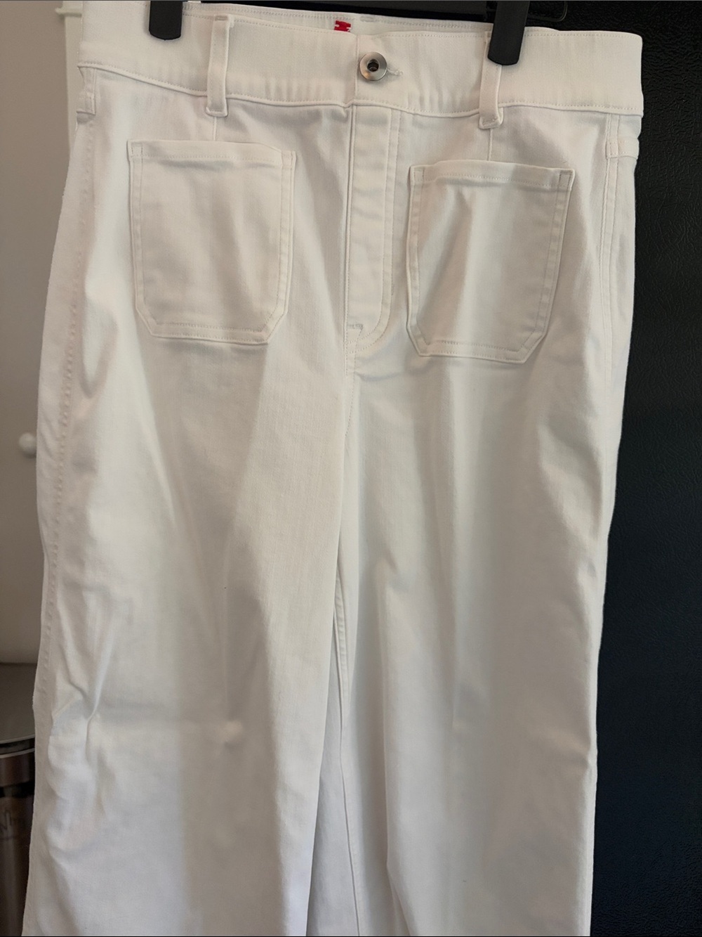 SPANX White Cropped Jeans